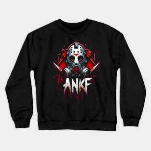 ANKF mask designs Crewneck Sweatshirt